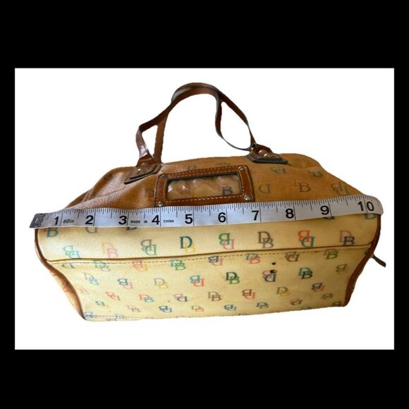 Dooney & Bourke Y2K Rainbow Signature Logo Monogram Satchel (yellowing PVC) - Picture 9 of 10